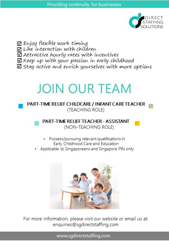 Adhoc Relief Childcare Infant Teachers Jobs Education Training On Carousell