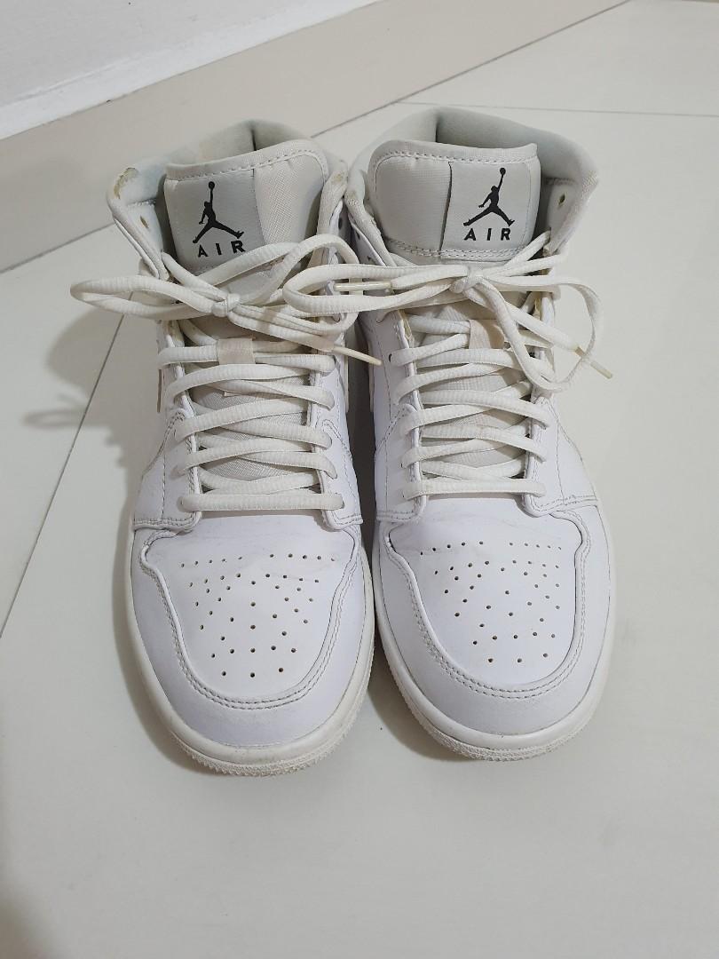 Full white outlet jordans