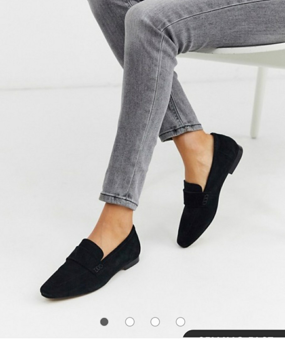 ASOS black suede loafers (Women), Women 