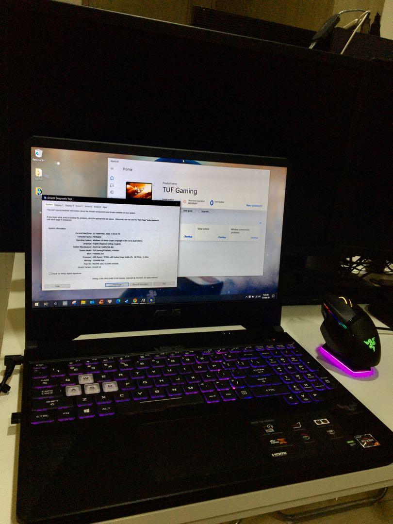 Asus Tuf Fx505du Amd R7 3750h Gtx1660ti Electronics Computers Laptops On Carousell