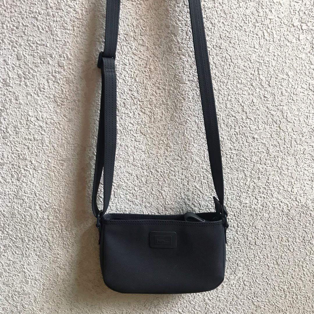 lacoste leather sling bag