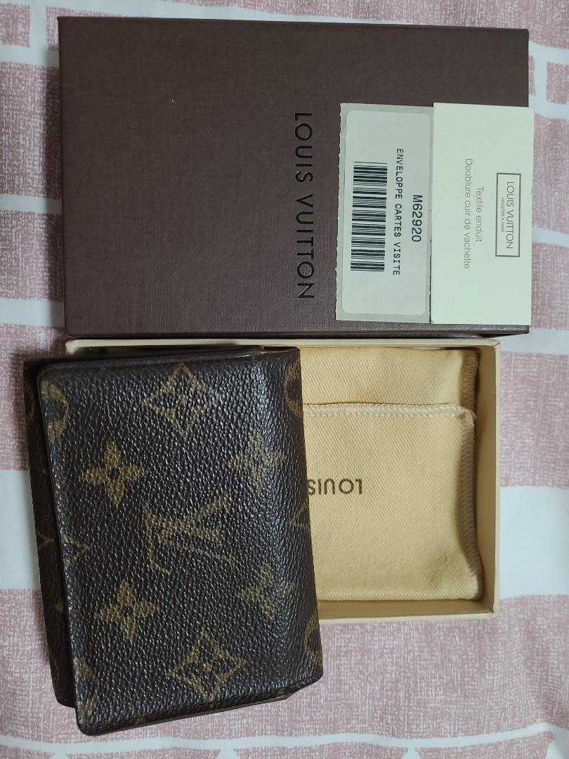 Louis Vuitton] Louis Vuitton Unverop Cartudo Visit business card holder  M62920 Card case Monogram canvas tea CA1906 engraved unisex card case  B-rank – KYOTO NISHIKINO