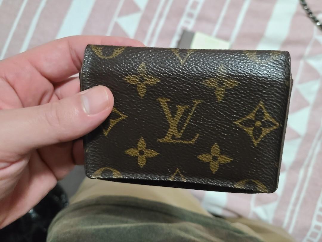 Authentic Used Louis Vuitton Monogram Business Card Holder