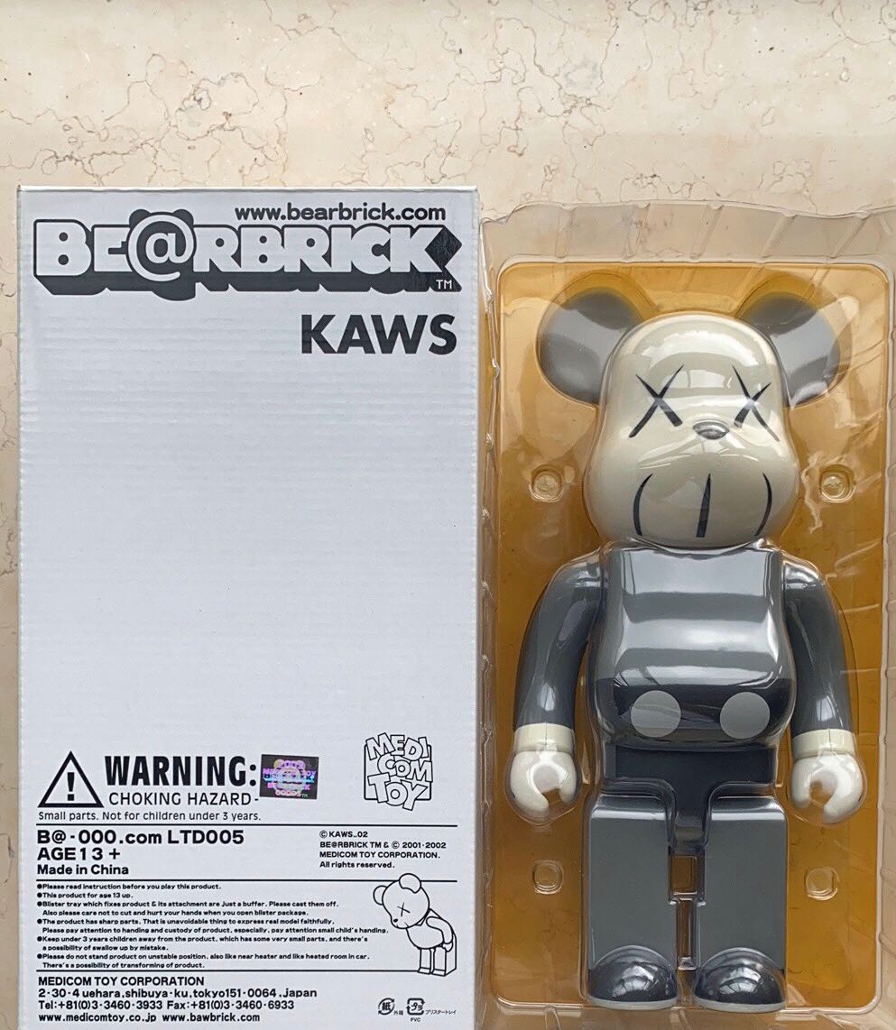 Bearbrick KAWS 400% Grey