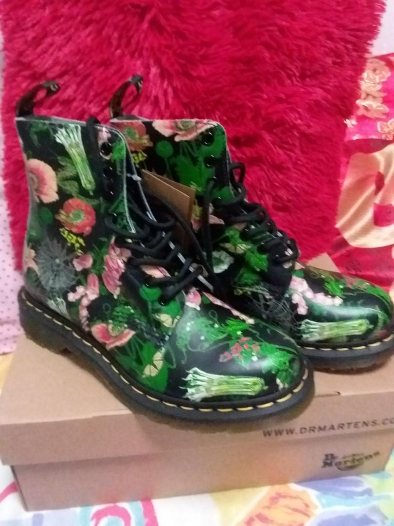 dr martens floral boots