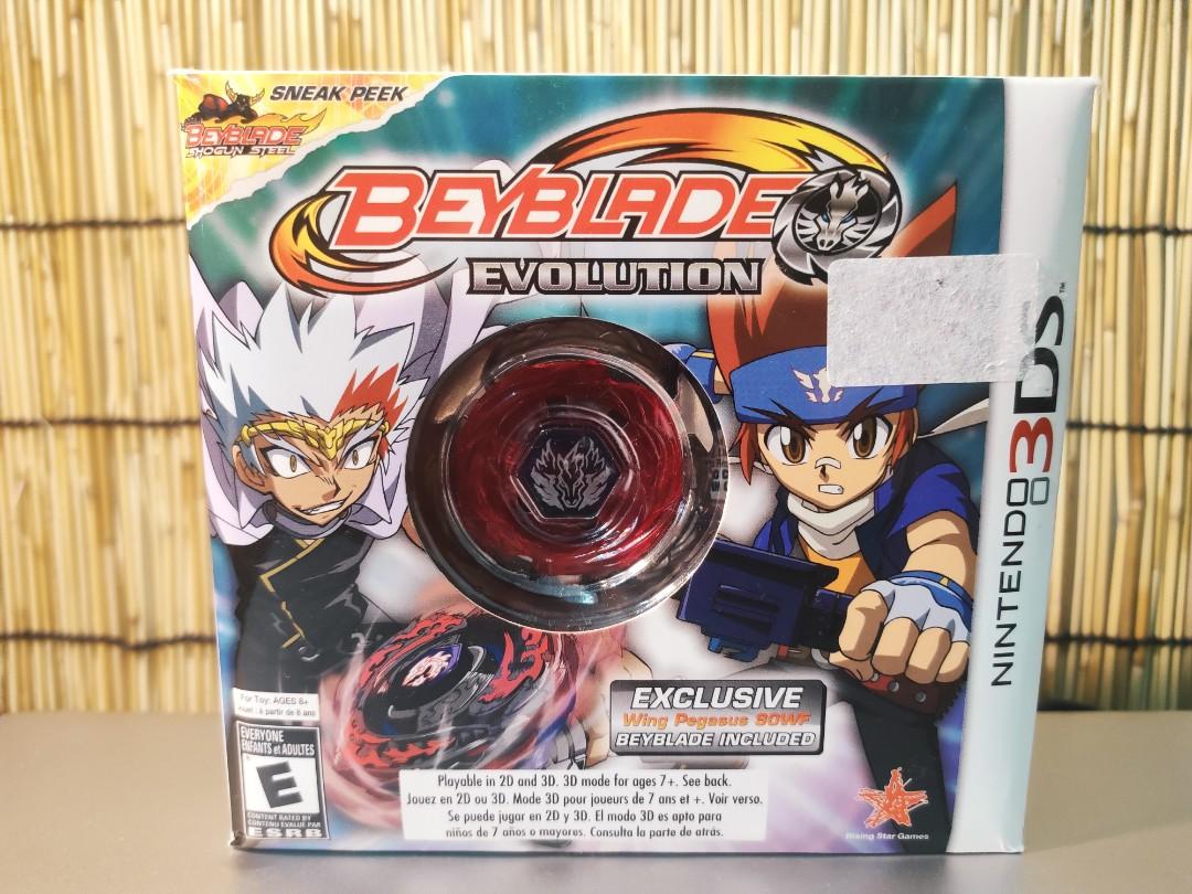 Beyblade Evolution 3DS with Wing Pegasus 90WF, Hobbies & Toys, Collectibles  & Memorabilia, Fan Merchandise on Carousell