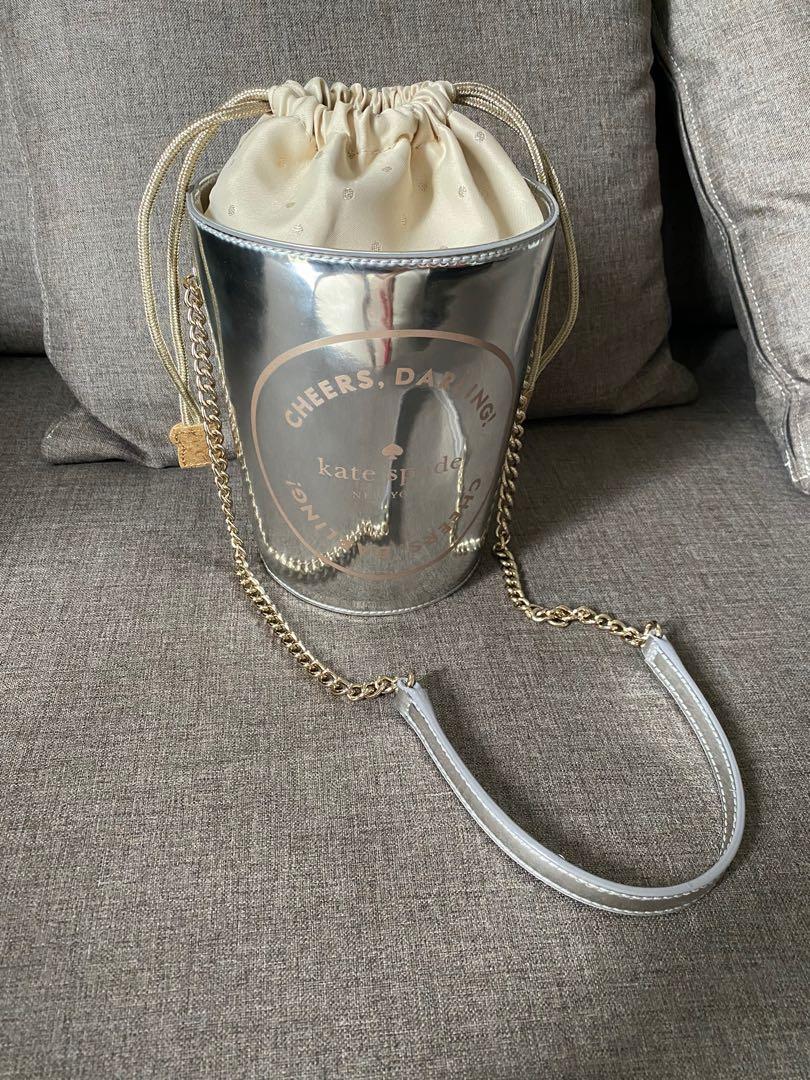 BN Kate Spade Champagne Bucket Bag