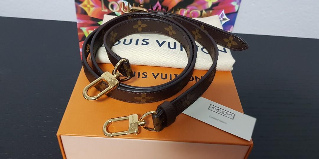Authentic Louis Vuitton Monogram Shoulder Strap Adjustable Brown J60068  Used F/S