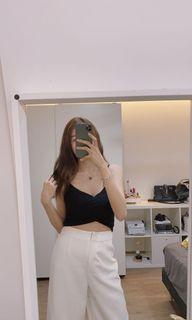 BNWT Black Bustier Top