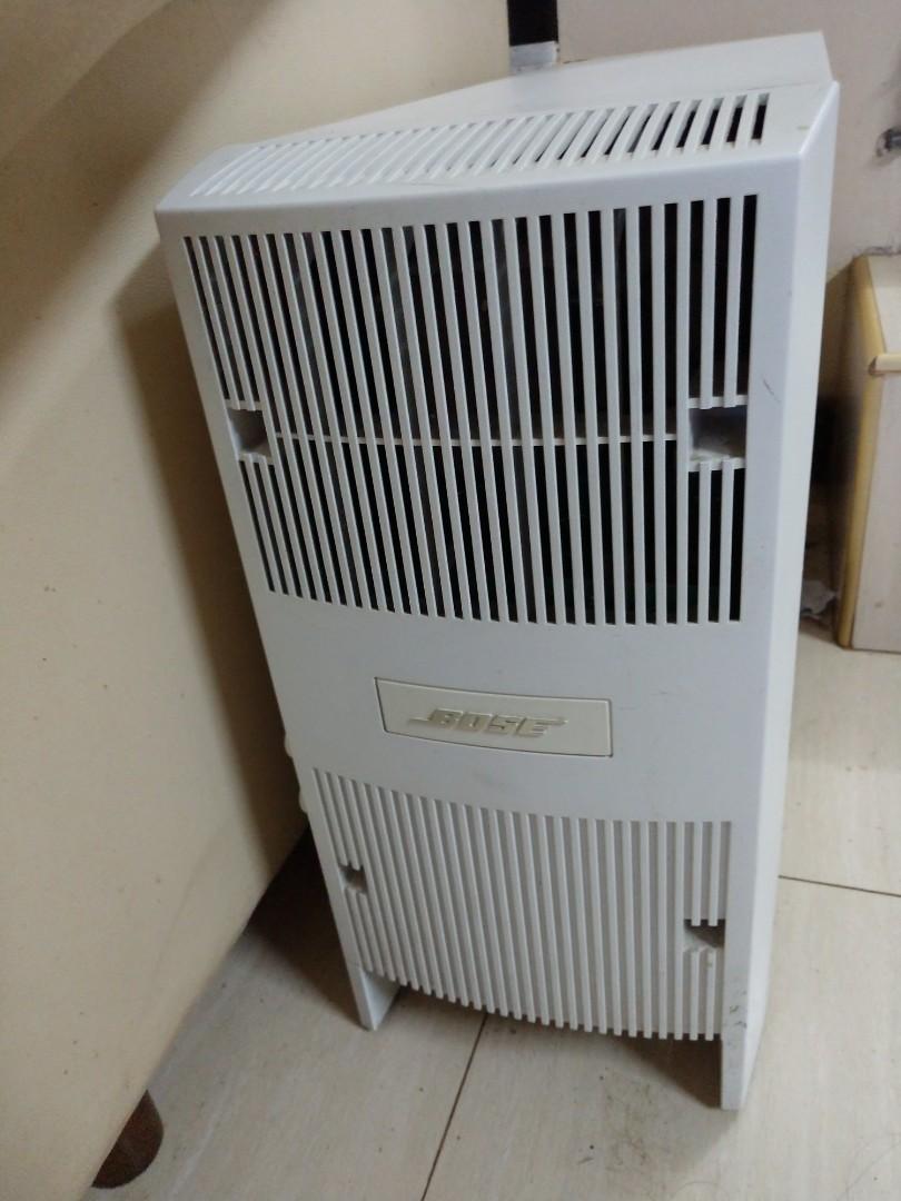 Bose Acoustimass 10 Series IV speaker system (Category: Soundbars, Speakers & Amplifiers) located in Los Banos. Submitted by profemy (Listing ID 1035008390, Image 2). Description: Bose Acoustimass 10 Series IV speaker system. The subwoofer has Bass and LFE controls (see picture). Bought in the US; operates on 110 volts. Repriced from 20k to 15 K. Consists of 5 double-cube speakers (black), subwoofer (white), and complete cables. Serious buyers mu