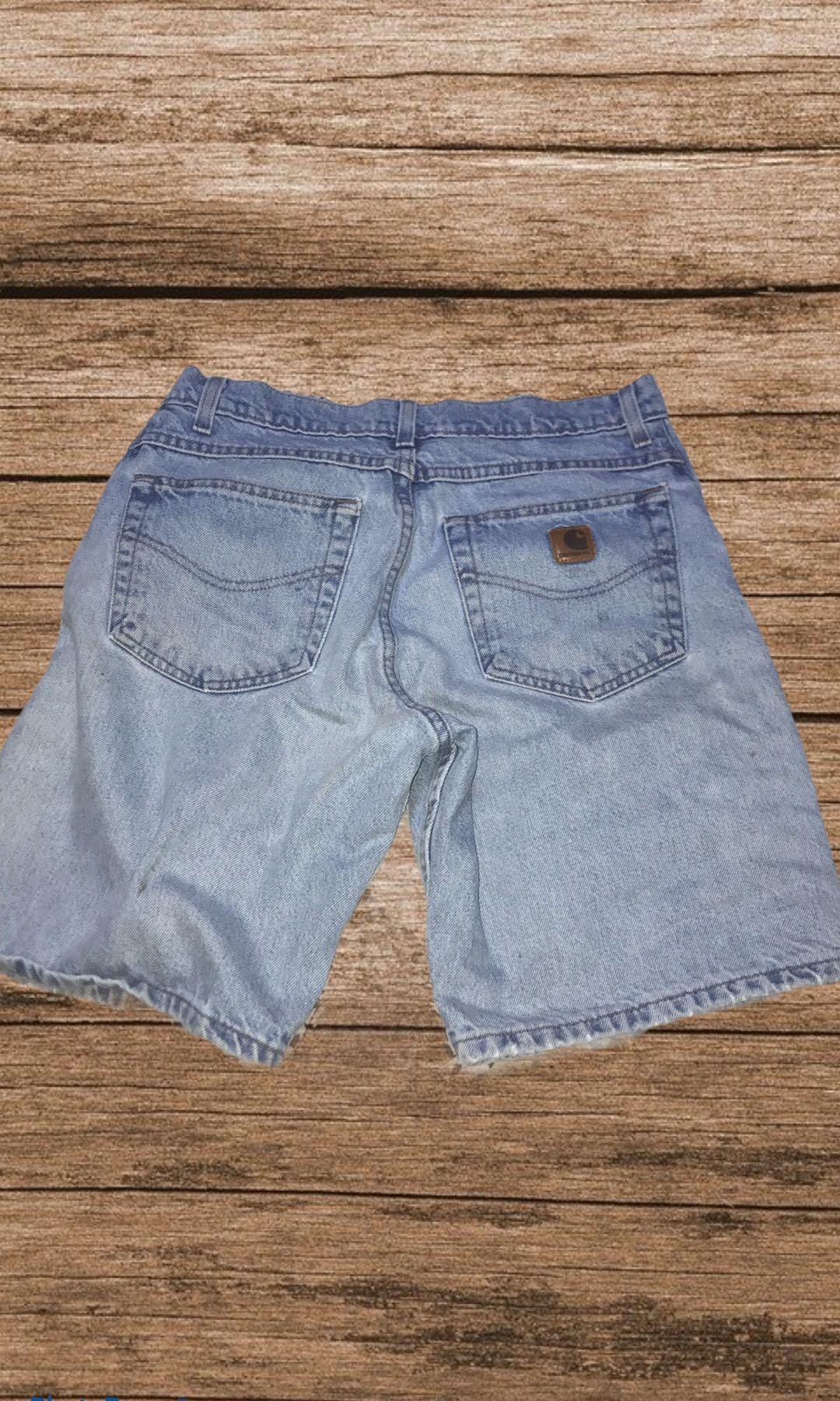 Carhartt denim shorts great cond Men s Fashion Bottoms Shorts on Carousell