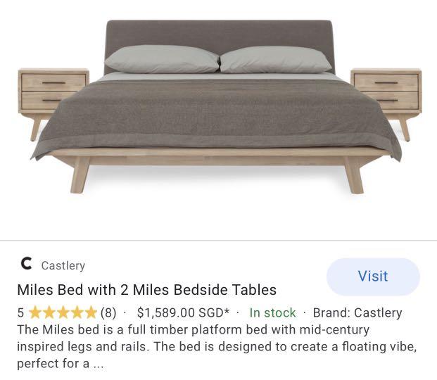 Castlery Queen Bed Frame Furniture Beds Mattresses On Carou - Wooden Timber Bed Base Queen Castlery Queen Bed Frame Furniture Beds Mattresses On Carou - Wooden Timber Bed Base Queen