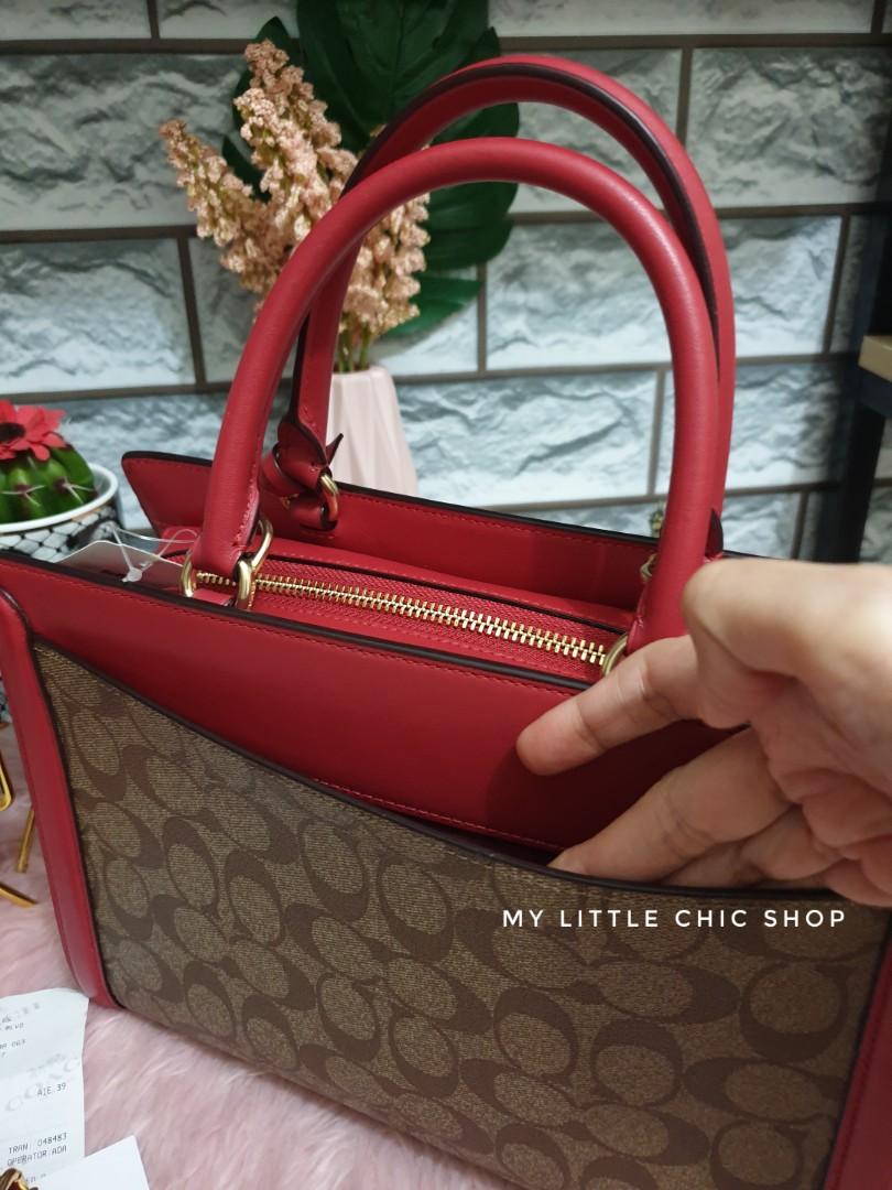 Coach zoe carryall in signature canvas, Women's Fashion, Bags & Wallets