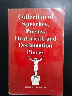 COLLECTION OF SPEECHES,POEMS, ORATORICAL & DECLAMATION PIECES