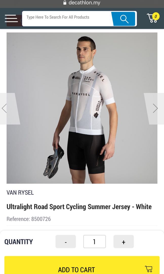 Decathlon VAN RYSEL Ultralight Jersey, Men's Fashion, Activewear on  Carousell