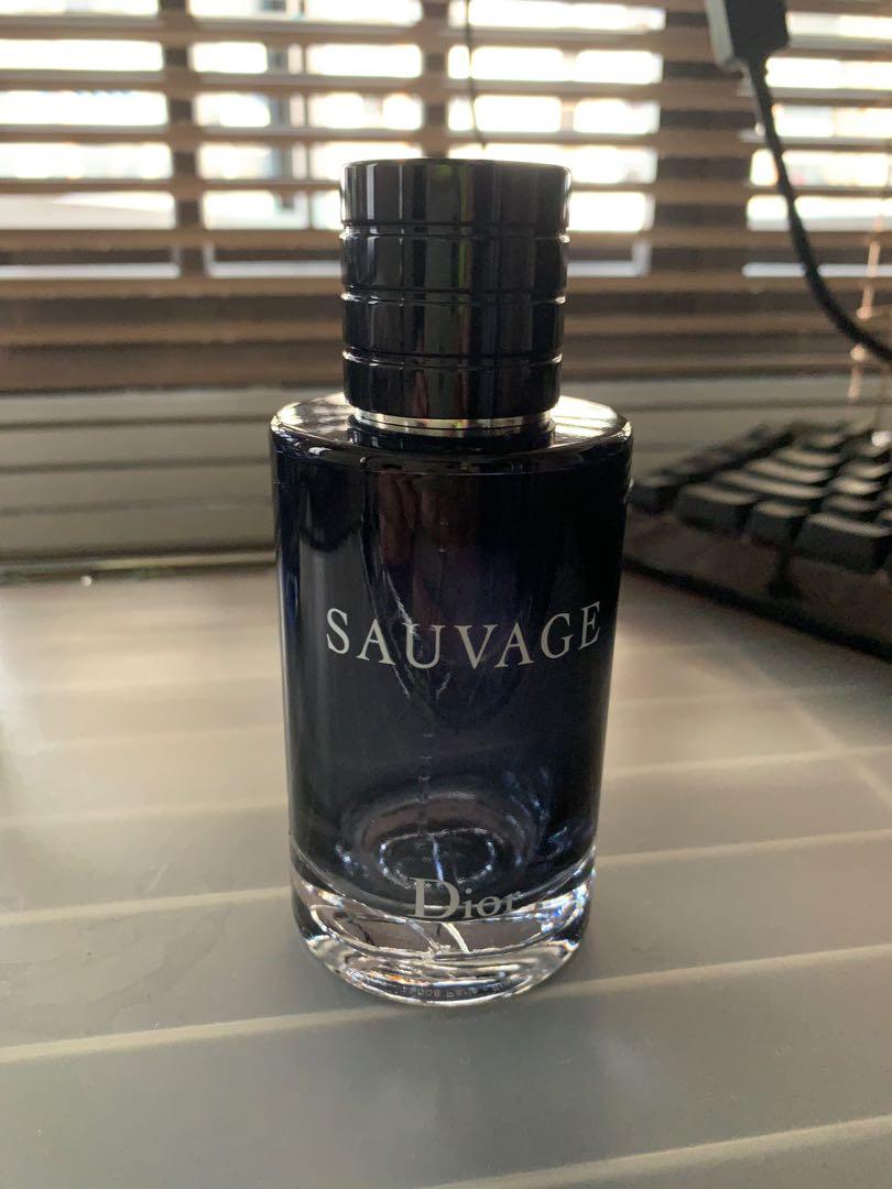 dior sauvage empty bottle