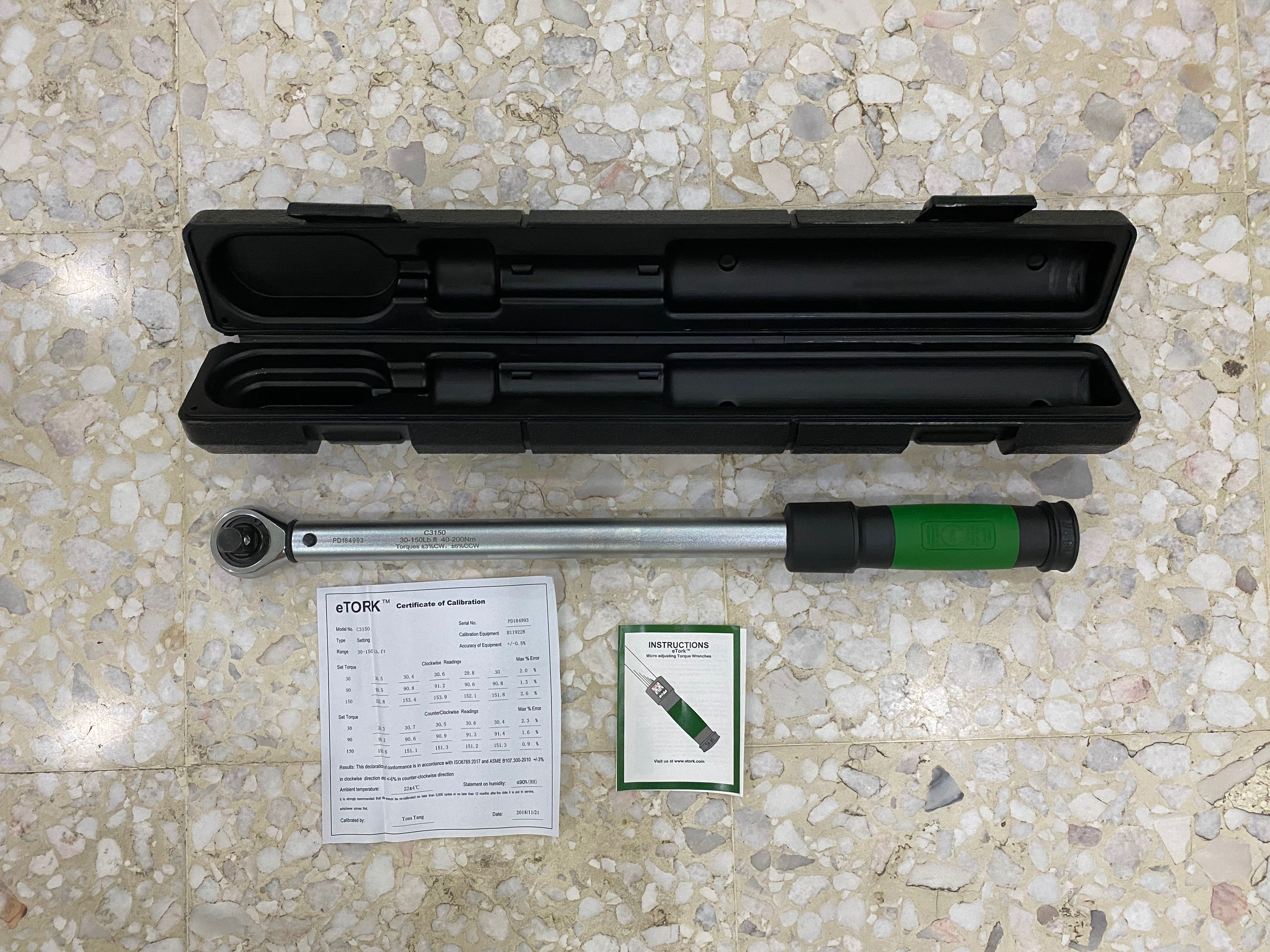 eTork C3150 Adjustable Torque Wrench Brand New, Furniture & Home