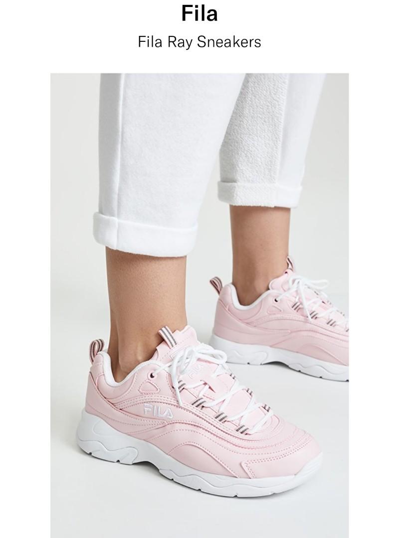 fila pink and white