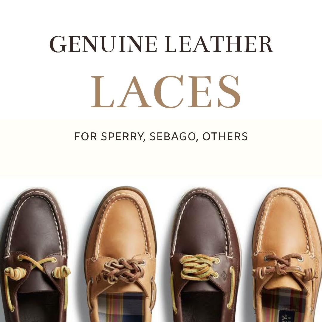 Genuine Leather Laces Replacement for Sperry Top Sider Sebago