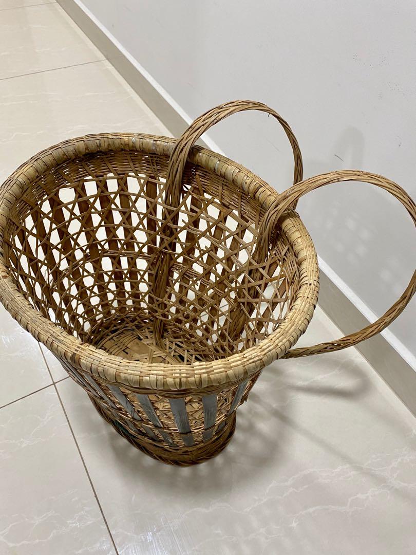 Handmade Bamboo basket / backpack, Babies & Kids, Bathing & Changing, Other Baby Bathing