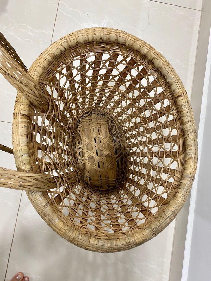 Handmade Bamboo basket / backpack, Babies & Kids, Bathing & Changing, Other Baby Bathing