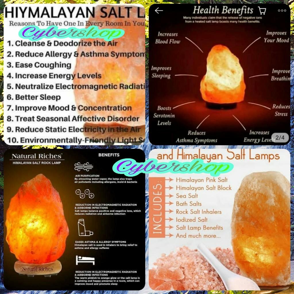 salt lamp wooden base