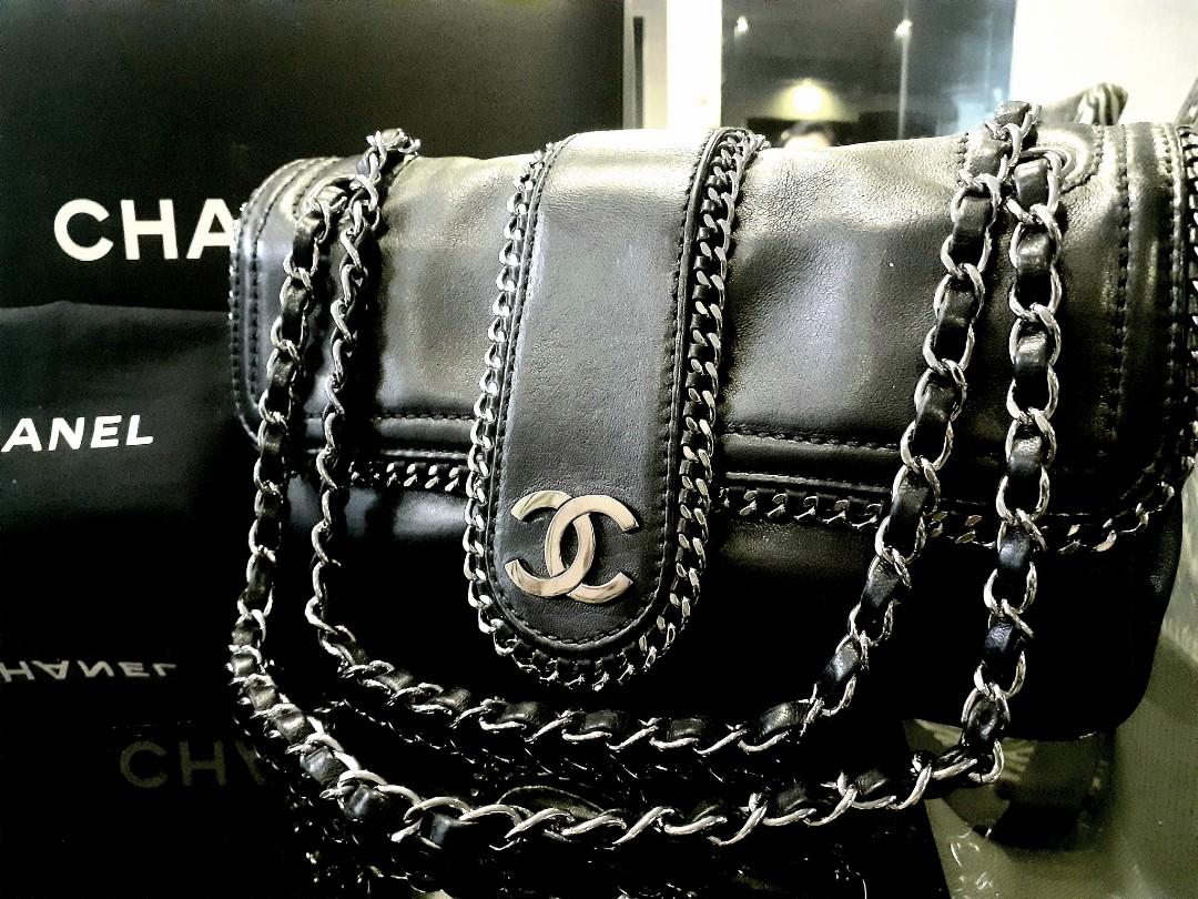 CHANEL Black Quilted Calfskin Leather Single Flap Bag - The Purse