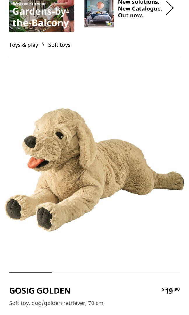 Golden retriever stuffed animal ikea top