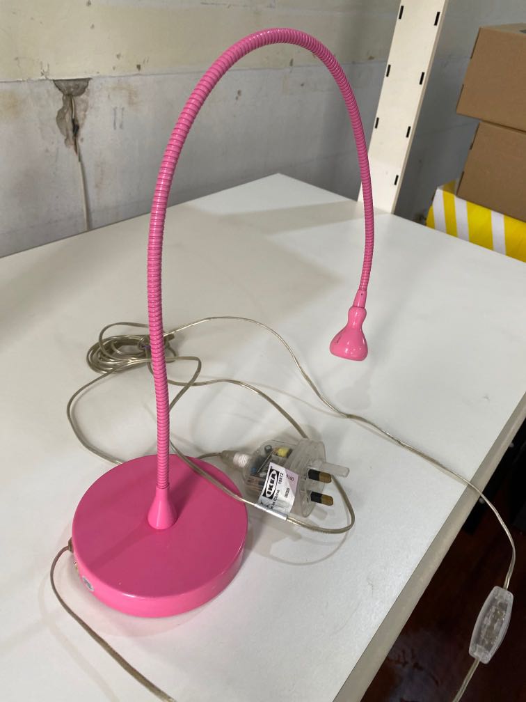 Ikea pink table cheap lamp