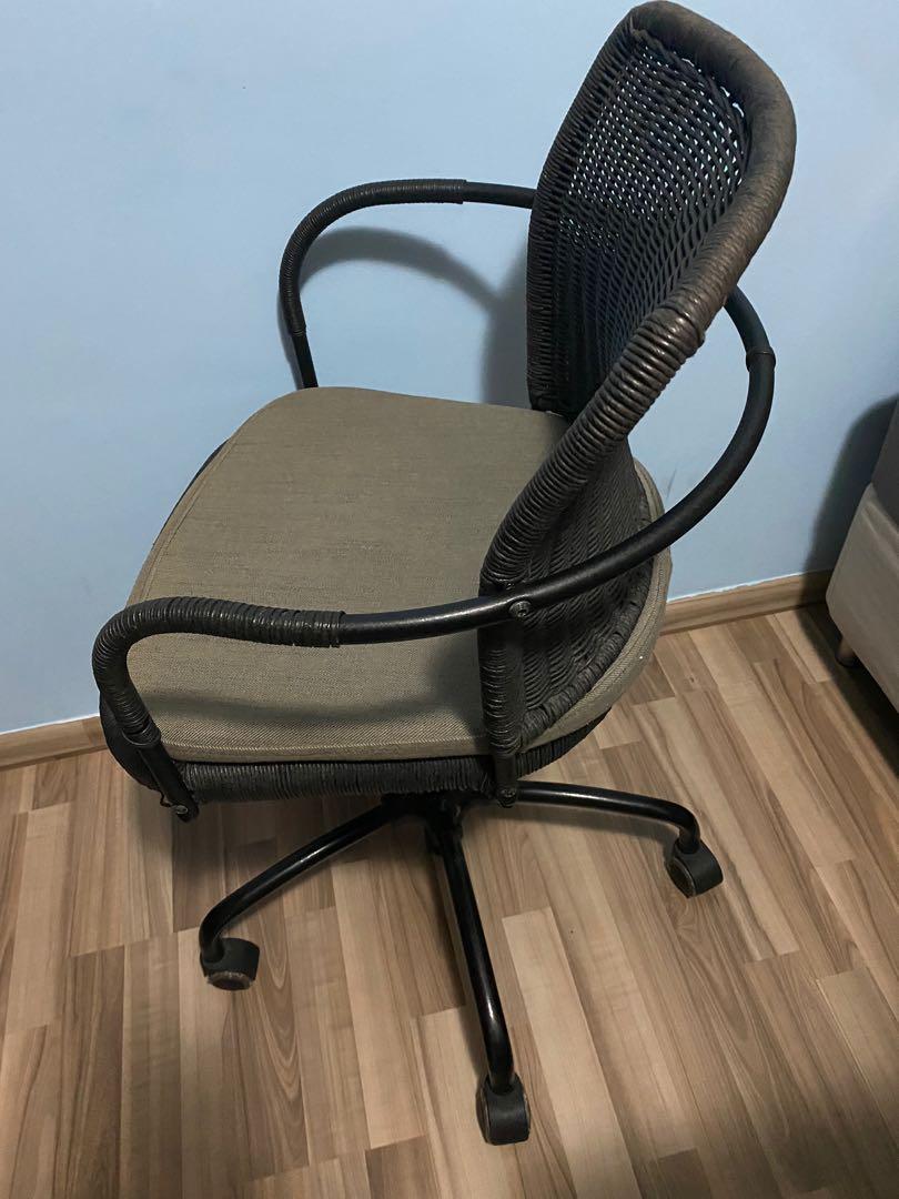Ikea Swivel Chair Black Furniture Tables Chairs On Carousell