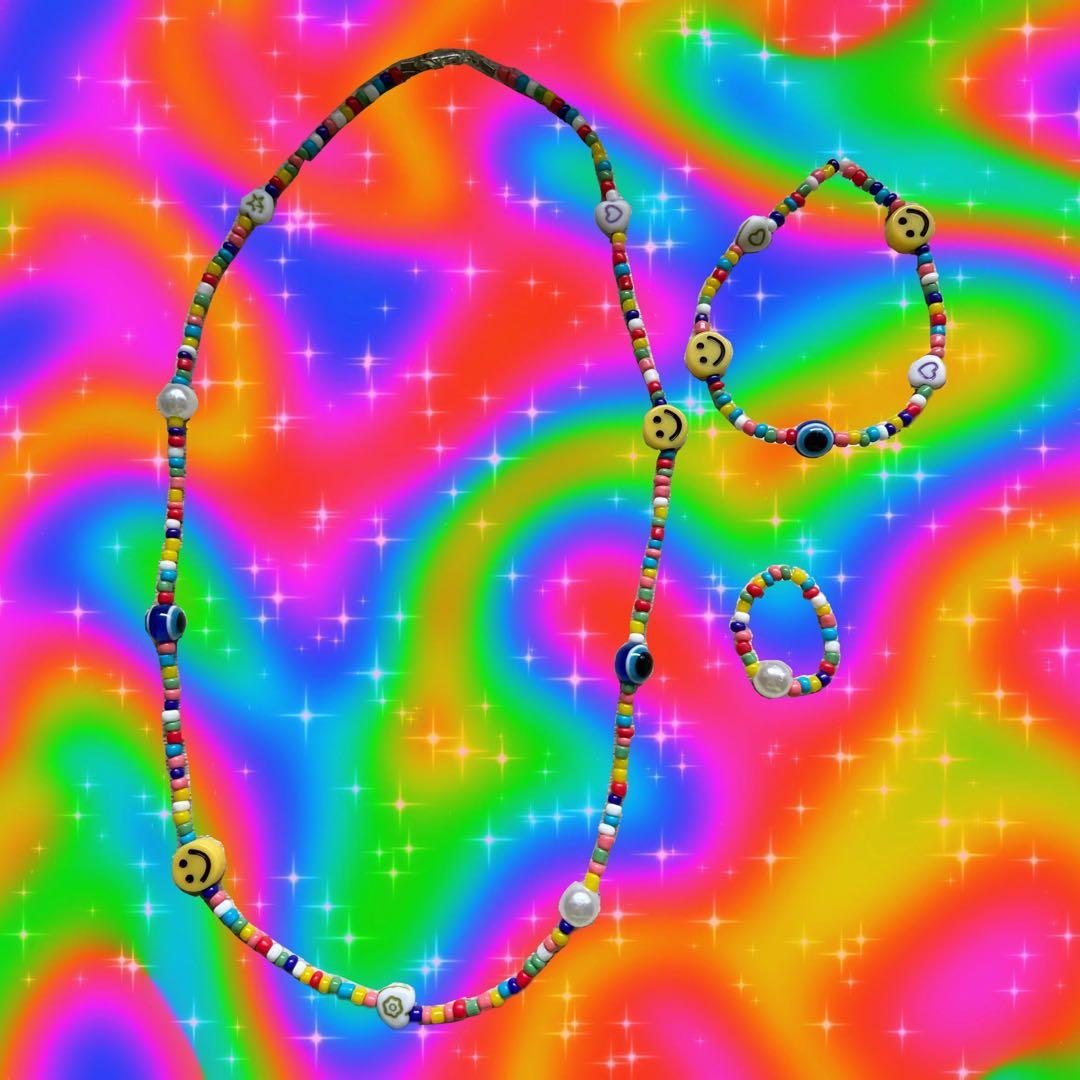 Kidcore Beaded Jewellery Set Women S Fashion Jewellery Necklaces On Carousell 안녕 2020 할인 이벤트 소량 더 업데이트 해뒀습니다✨ 안녕 2020기념. kidcore beaded jewellery set