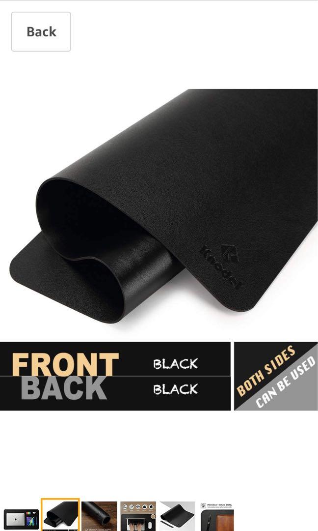 Konrad S. Computer Pad, 65 x 34cm, PU Leather, Black main image 1