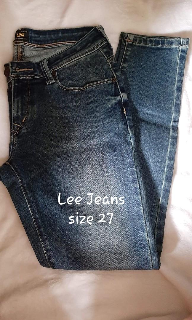 lee jeans size