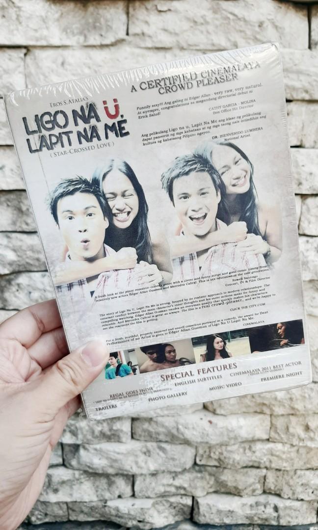 Ligo Na Ü, Lapit Na Me DVD (Category: CDs & DVDs) located in Paranaque City. Submitted by leverrevert (Listing ID 1034983414, Image 2). Description: Award-winning Cinemalaya 2011 entry "Ligo Na Ü, Lapit Na Me" by Eros S. Atalia. DVD is original and unopened (still in plastic). Payment options: BDO, GCash, PayMaya Shipping to be shouldered by the buyer. Meet-ups around Merville, Parañaque area or Makati can be scheduled..