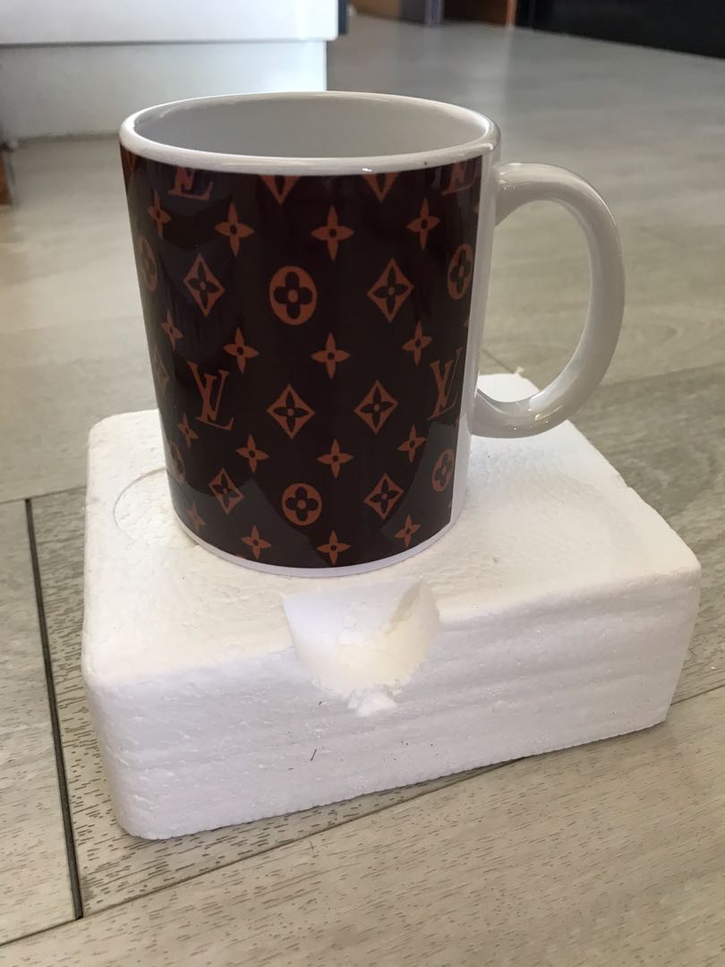 Jual Lv Louis Vuitton Tea Cup Coffee Cup Set Mug Cangkir Kopi