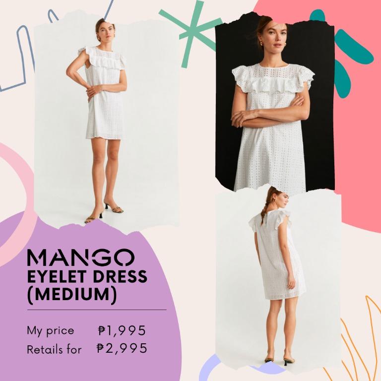 MANGO eyelet dress, Women's Fashion, Dresses  Sets, Dresses on Carousell