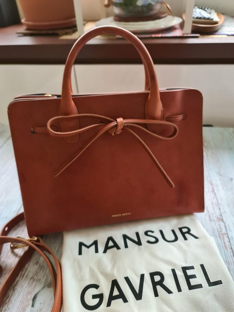 Mansur Gavriel Mini Sun Bag Brandy Avion Authentic Luxury Bags Wallets On Carousell