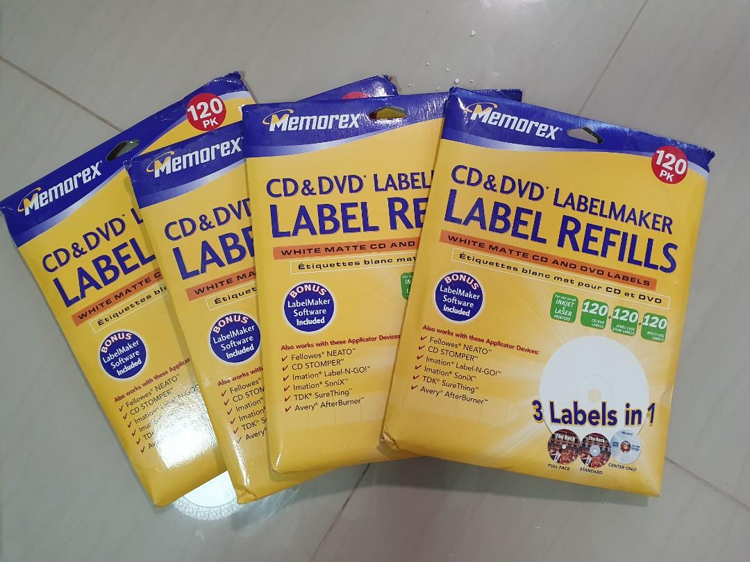 Memorex CD/ DVD Labelmaker, TV & Home Appliances, TV & Entertainment ...