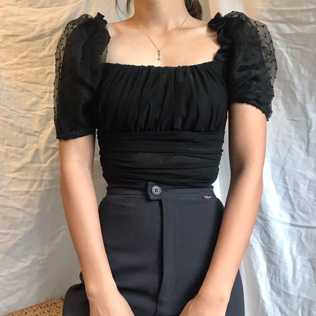 formal black bodysuit
