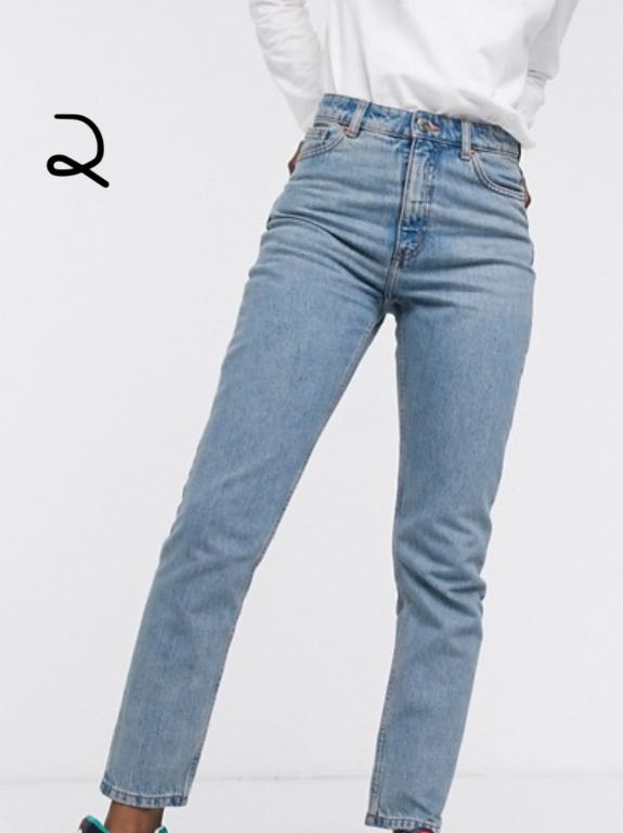 Monki Kimomo high waist mom jeans with 
