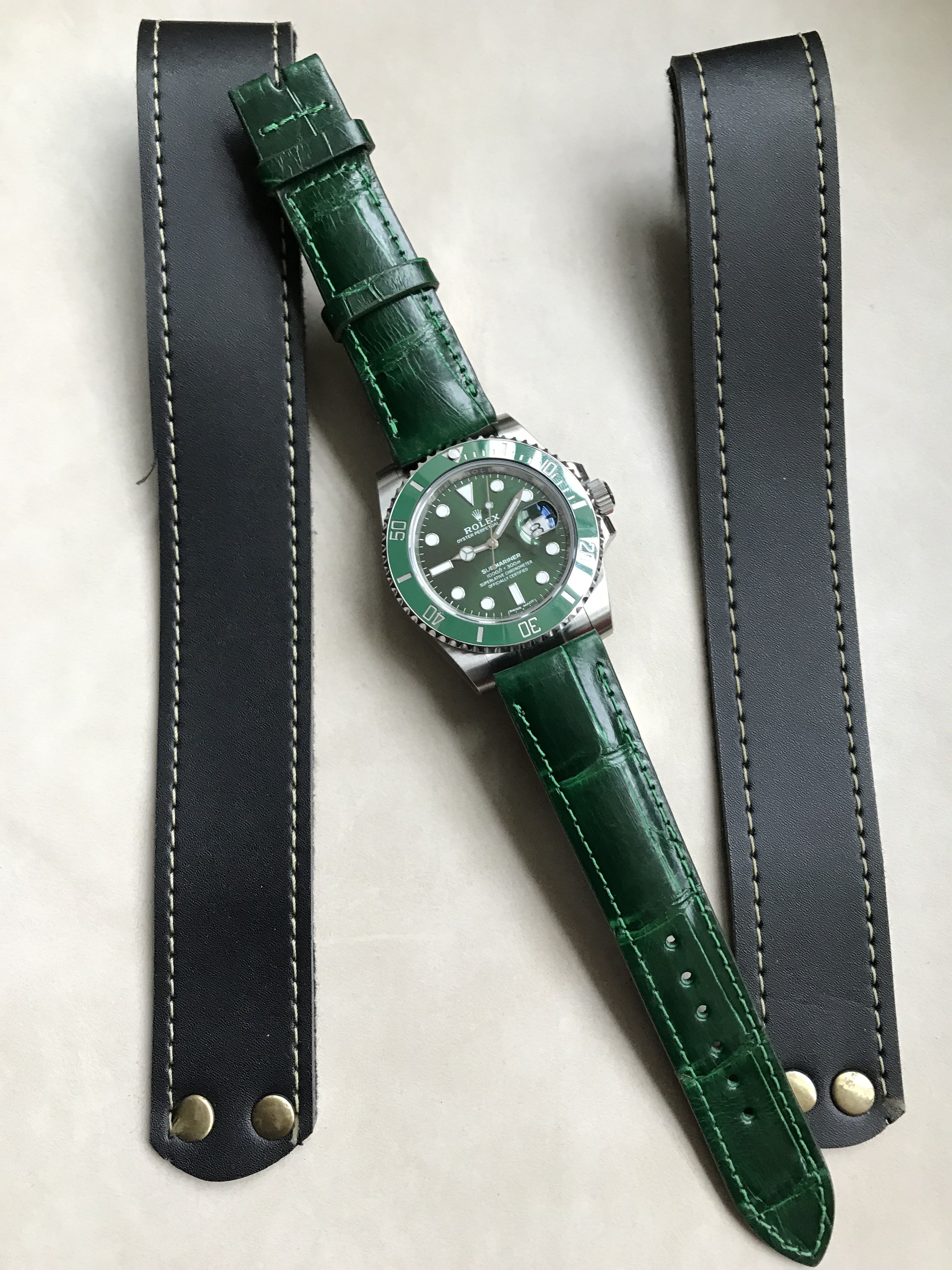 rolex crocodile strap