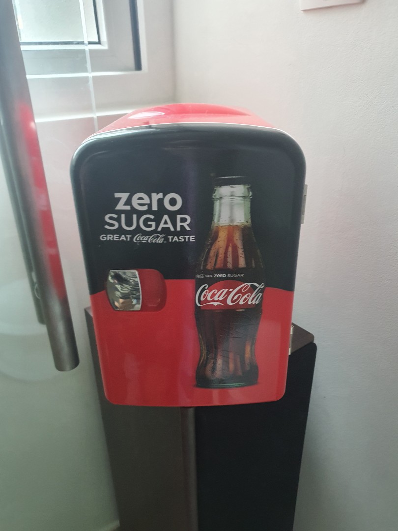 (NEW) COKE Zero Mini Fridge, TV & Home Appliances, Kitchen Appliances