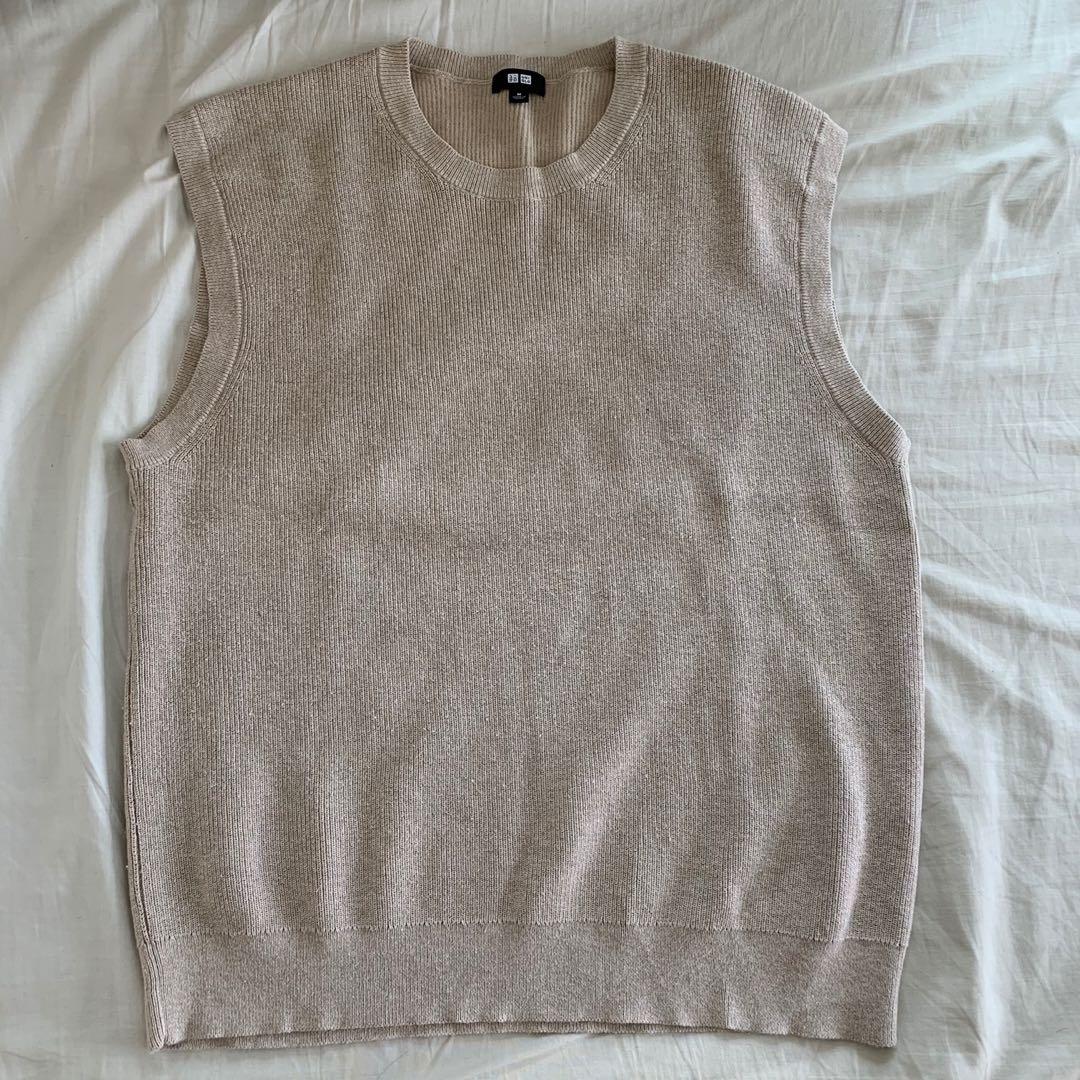 nude sweater vest