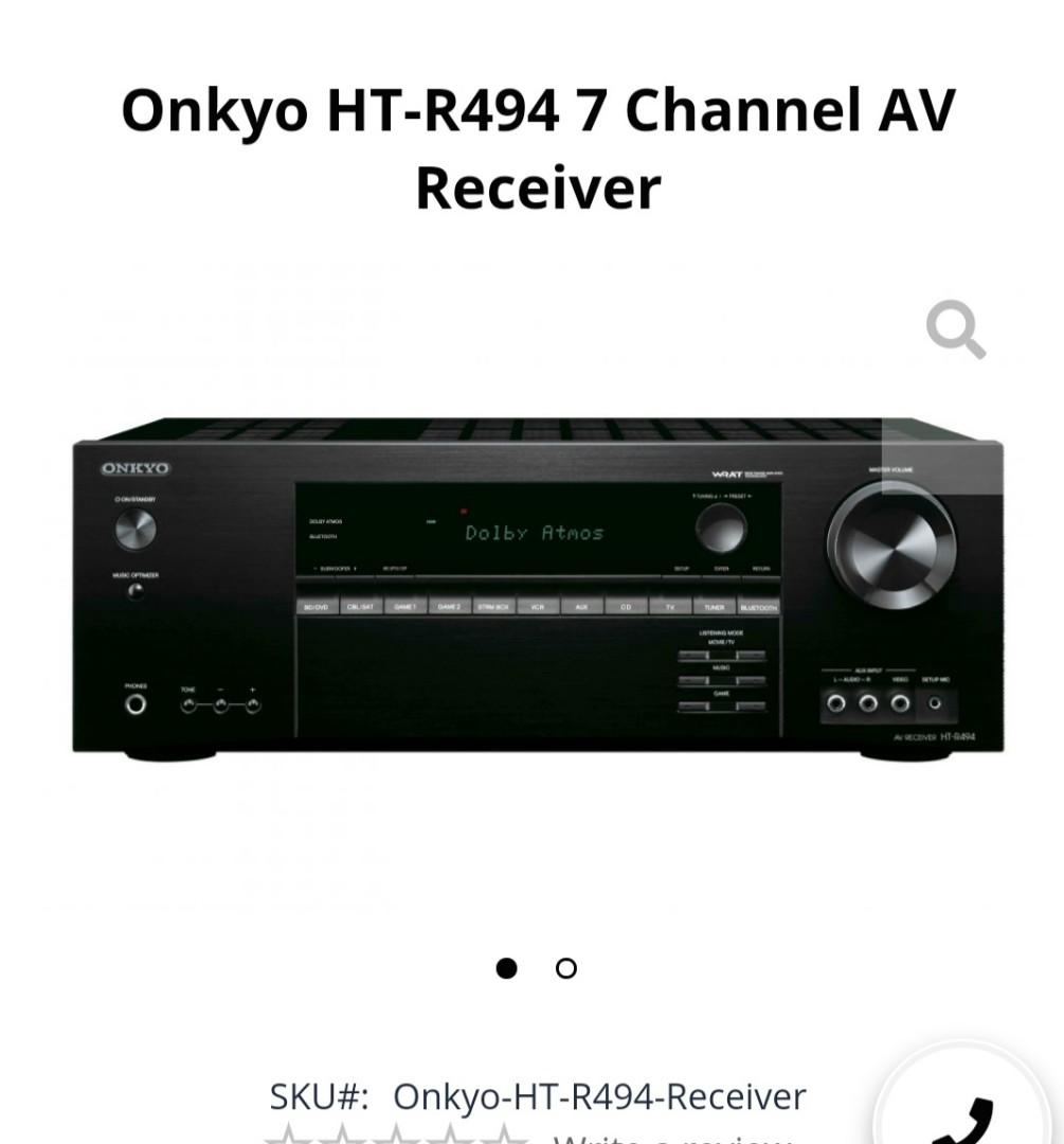 Onkyo HT R494 Dolby Atmos, Audio, Soundbars, Speakers & Amplifiers on