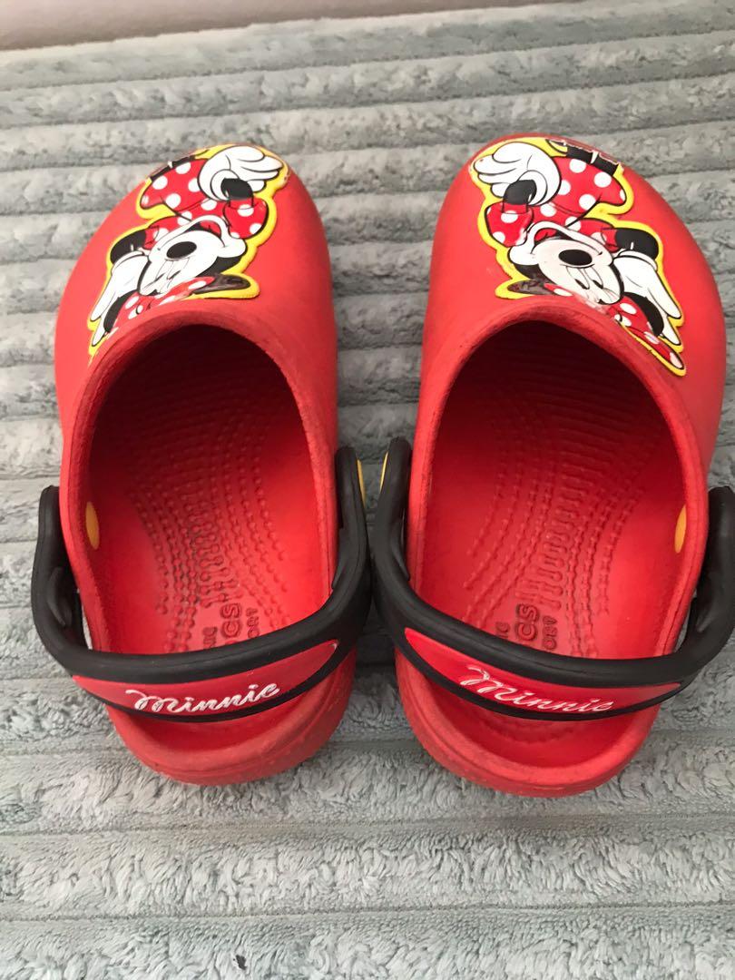 Original Crocs Minnie Mouse C8, Babies & Kids, Babies & Kids Fashion on ...