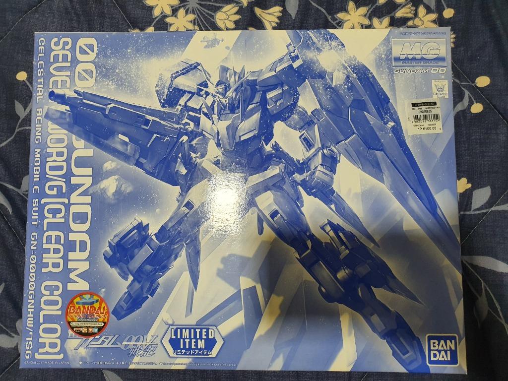 P Bandai Mg 00 Gundam Seven Sword G Clear Color Hobbies Toys Toys Games On Carousell