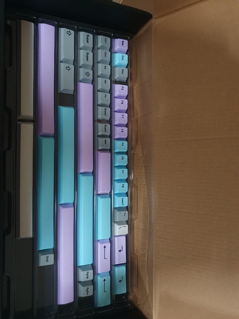 PBT muted keycaps all in one, Computers & Tech, Parts & Accessories