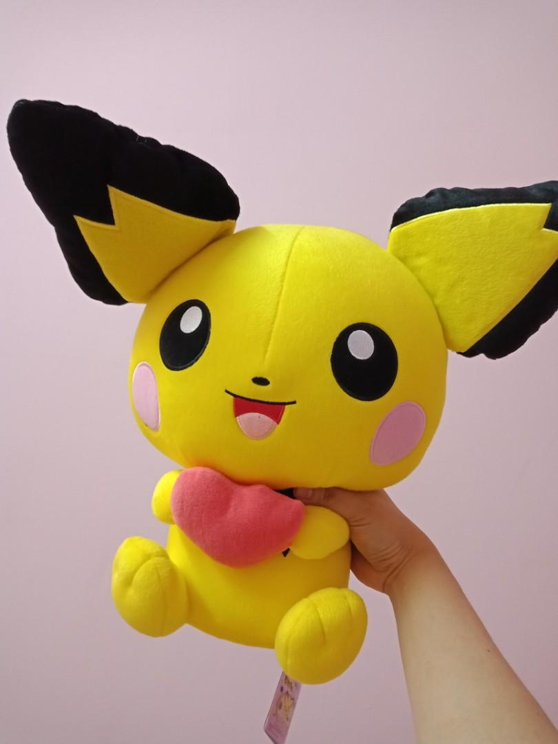 pikachu heart plush