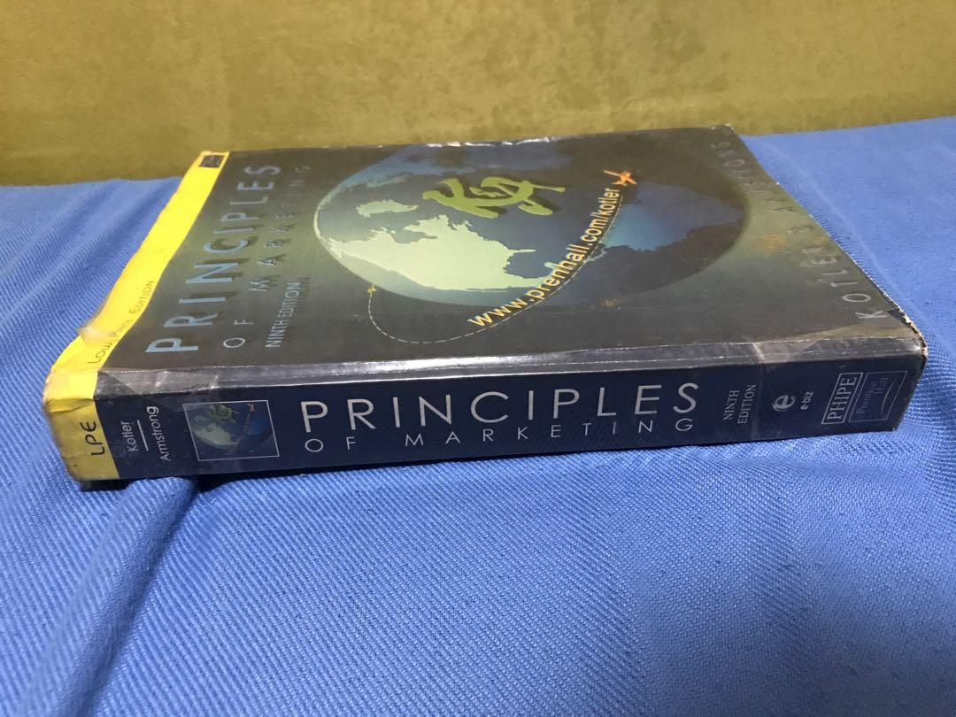 Principles of Marketing 9th edition (Category: Textbooks) located in Makati City. Submitted by bwsventures (Listing ID 1034927178, Image 3). Description: Principles of Marketing 9th edition By Kotler and Armstrong Paperback I am the first owner, in very good condition. With a few pen highlights. Better choice than to photocopy. .