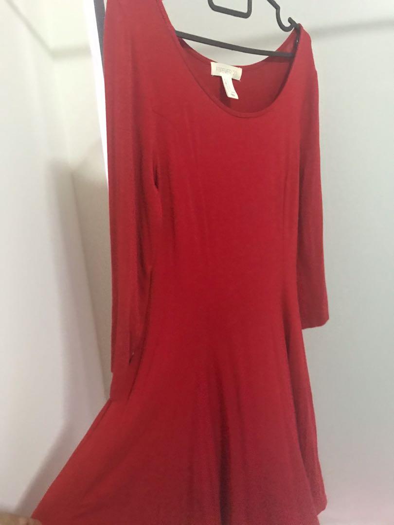 Red Dress, Women's Fashion, Clothes, Dresses & Skirts on Carousell